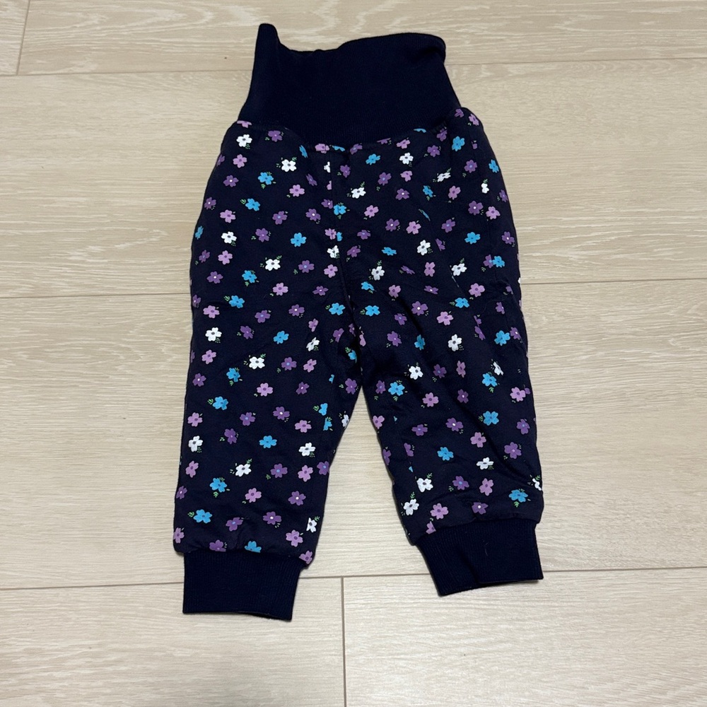 3/$10 Kids' Floral Print Joggers - Navy and Multicolor NEW